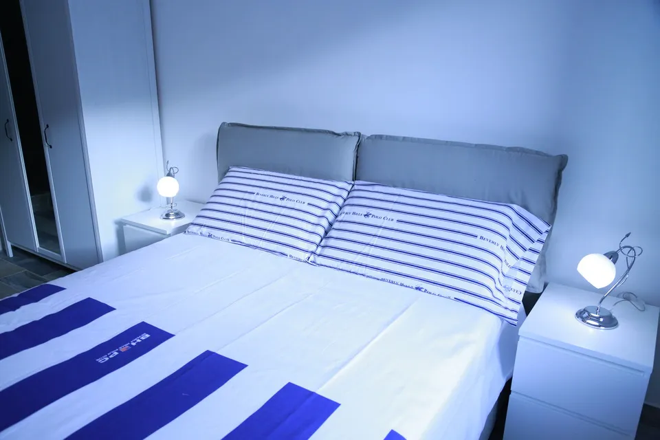 Master bedroom double bed at Sole