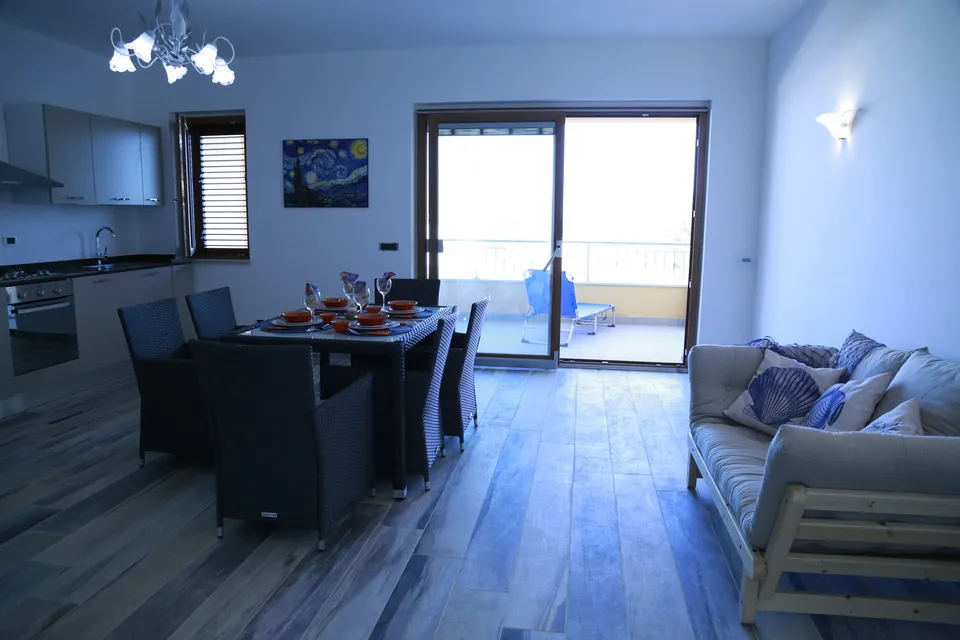 Combined kitchen and living room at Sole