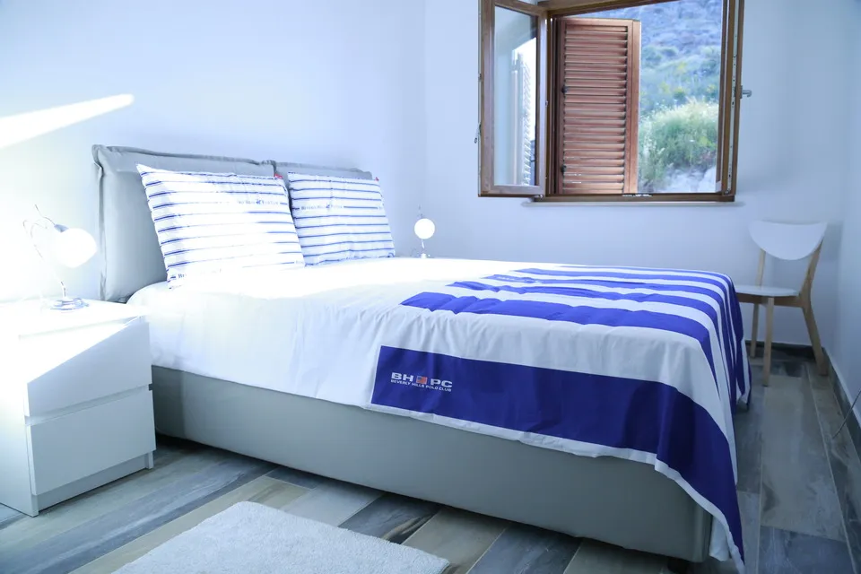 Sunlit master bedroom